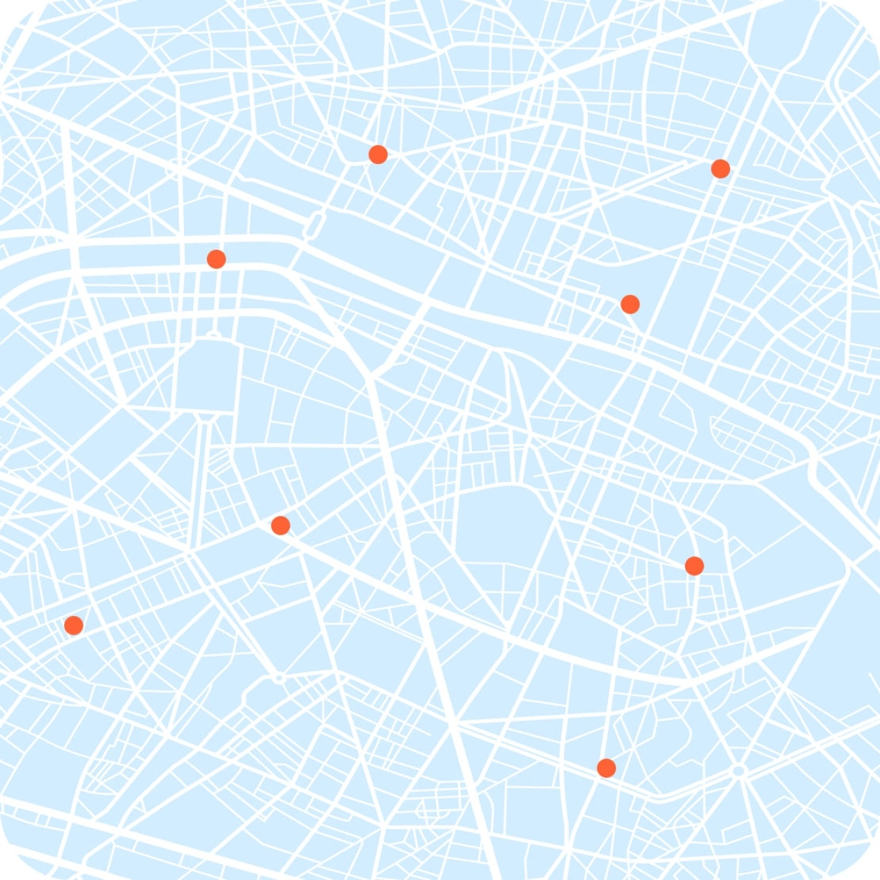 Une carte illustrée des points de collecte Refashion